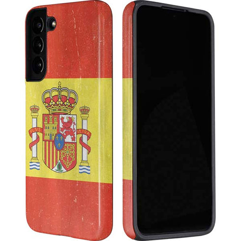 Spain Flag Distressed Galaxy S22 Plus Pro Case